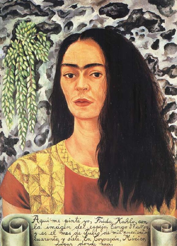 Frida Kahlo Self-Portrait with Loose Hair oil painting image